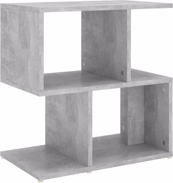Berkfield Home Modern Bedside Cabinet in Concrete Grey, W/D/H: 50 x 30 x 51.5 cm – 1