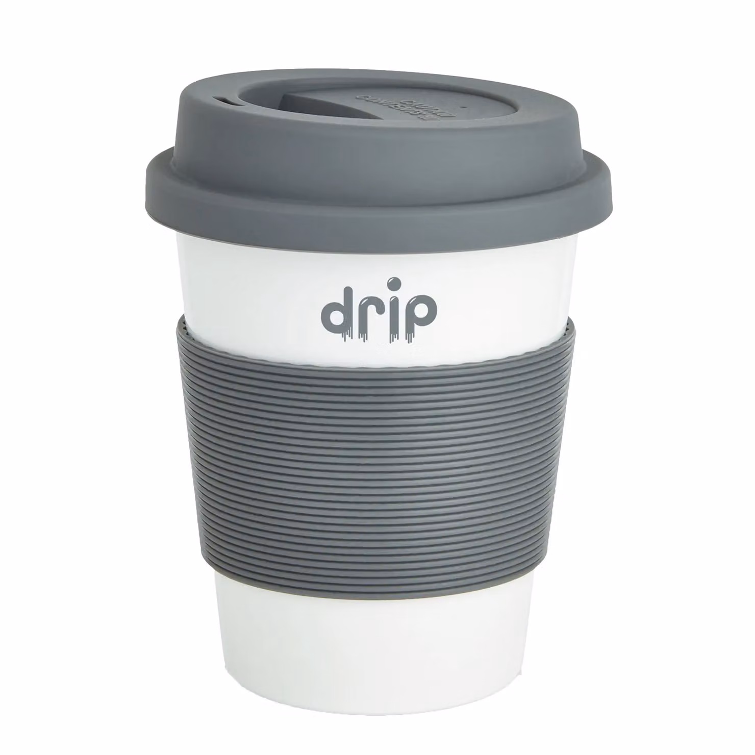 XD Design Grey Polylactic Acid Mug with Lid, 350 ml – 2