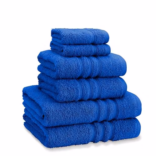 Catherine Lansfield 6 Piece Zero Twist Cotton Towel Bale Set in Blue – 4