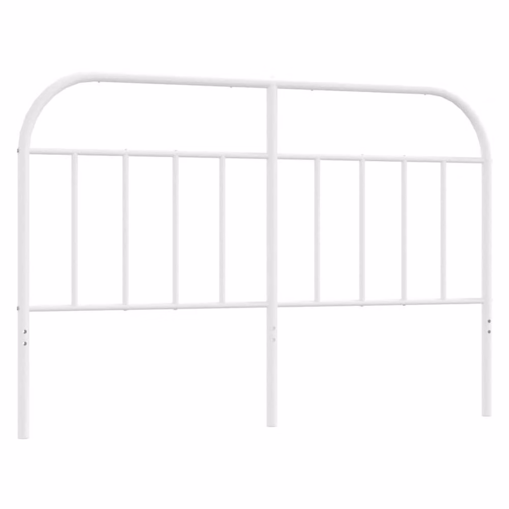 Berkfield Home Classic Metal Headboard in White, 150 cm – 2