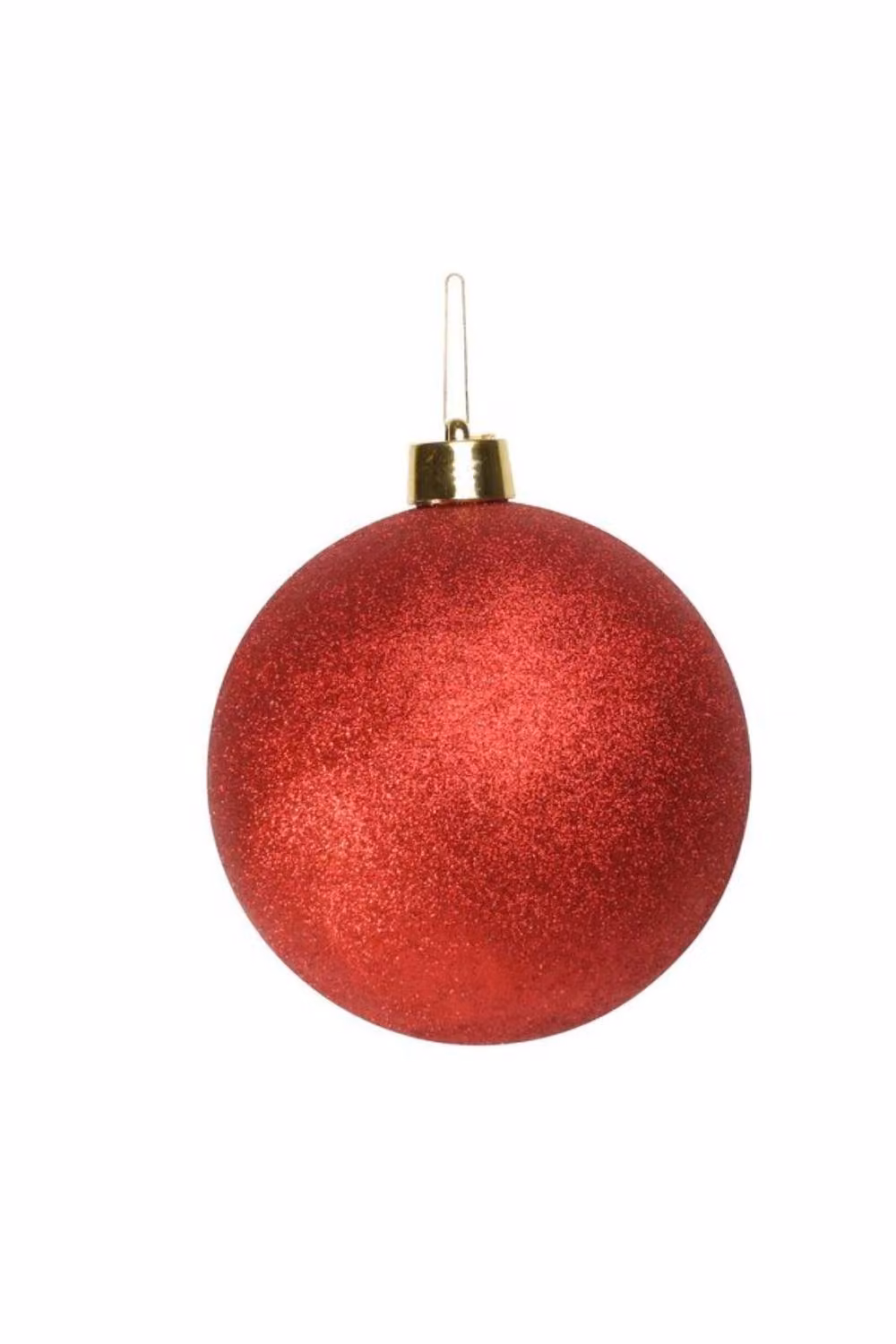 KDMD Red Glitter Shatterproof Round Christmas Bauble, Diameter: 25 cm – 2