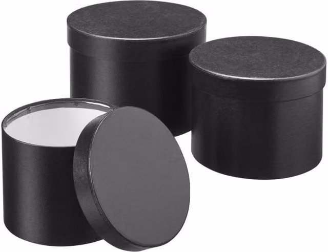KDMD Black Symphony Hat Box Set of 3 – 1