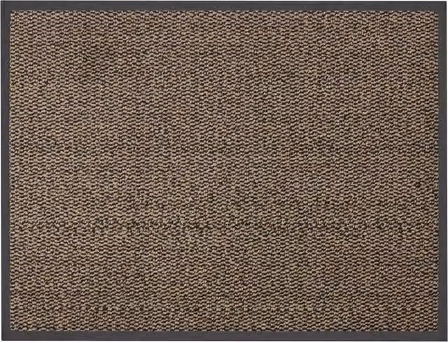 JVL Commodore Barrier Mat, Brown and Black, W: 60 cm, D: 80 cm