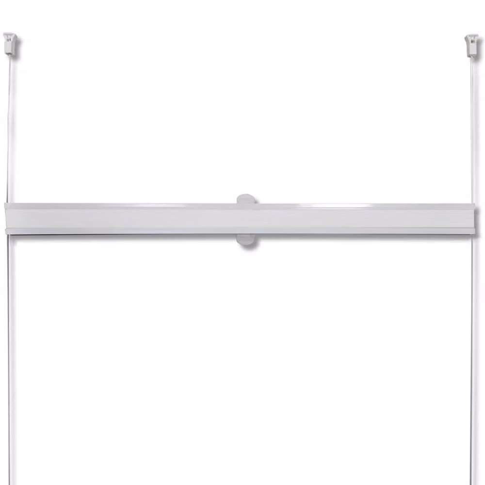 Berkfield Home White Single Pleat Polyester Plisse Blind W: 100 cm, H: 200 cm – 2