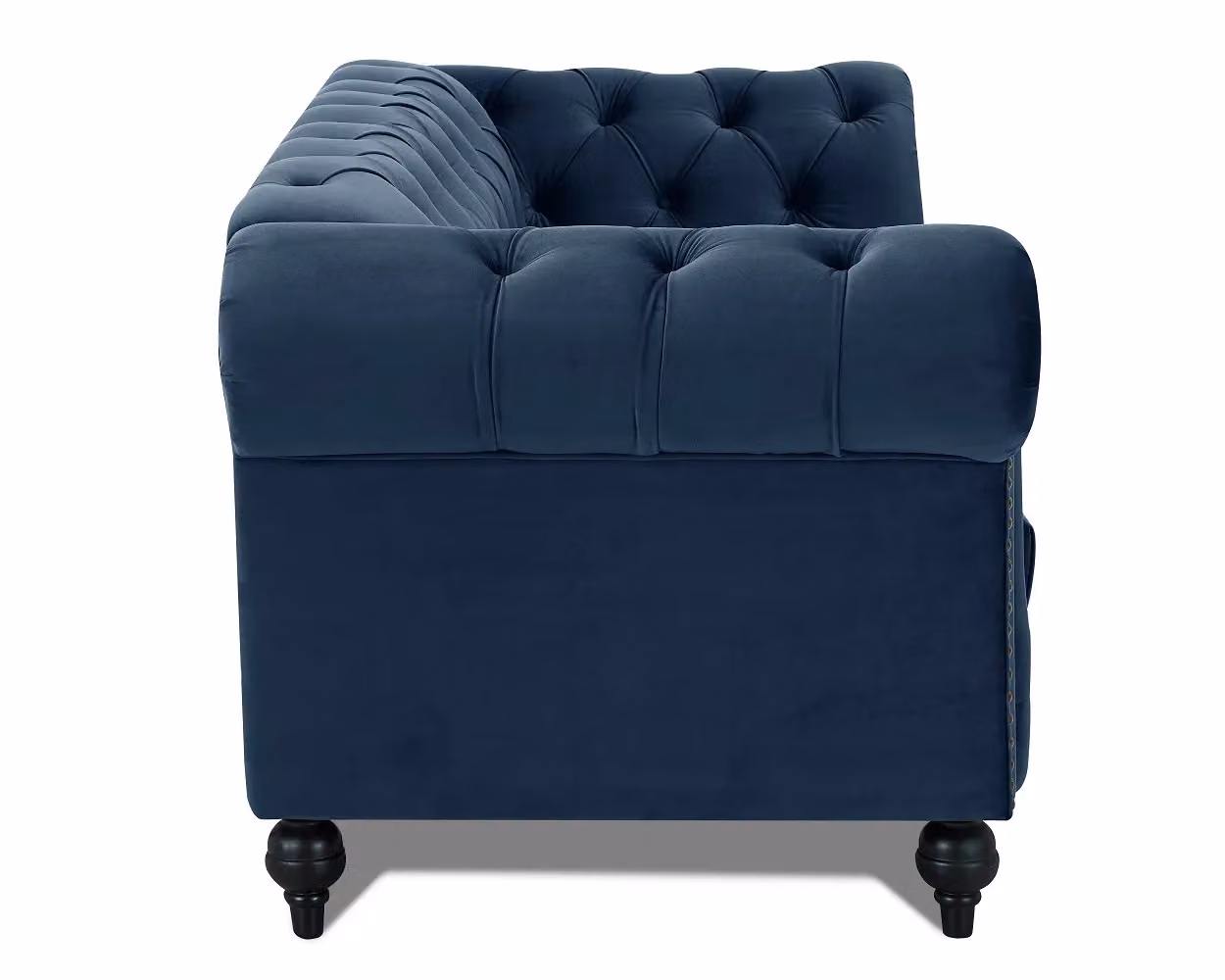 Home Detail Mayfair 3 Seater Chesterfield Velvet Sofa in Blue – 4