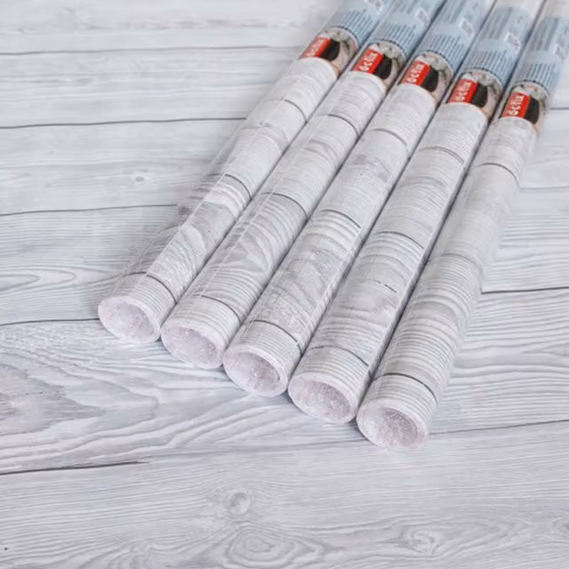 dc fix Shabby Wood Grey Self Adhesive Vinyl Wrap for Kitchen Doors and Worktops, Pack of 5, W: 67.5 cm, L: 2 m