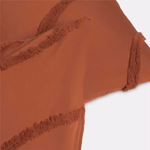 OHS Tufted Contour Decorative Square Cushion Covers, Set of 2, Orange, W/D/H: 45 x 45 x 45 cm – 5