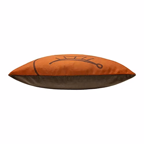Riva Home Karma Abstract Graphic Square Cushion, Multicolour and Orange, W/D/H: 50 x 50 x 50 cm – 2
