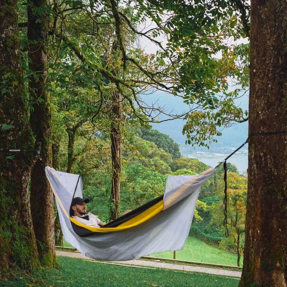 Ticket To The Moon Convertible BugNet 360 Hammock Bug Net in White – 1