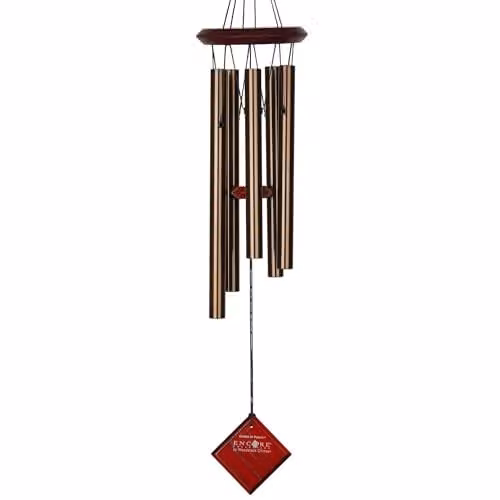 Woodstock Chimes Encore Chimes of Polaris Windchime, Bronze, H x W x D: 55.88 x 10.16 x 10.16 cm – 1