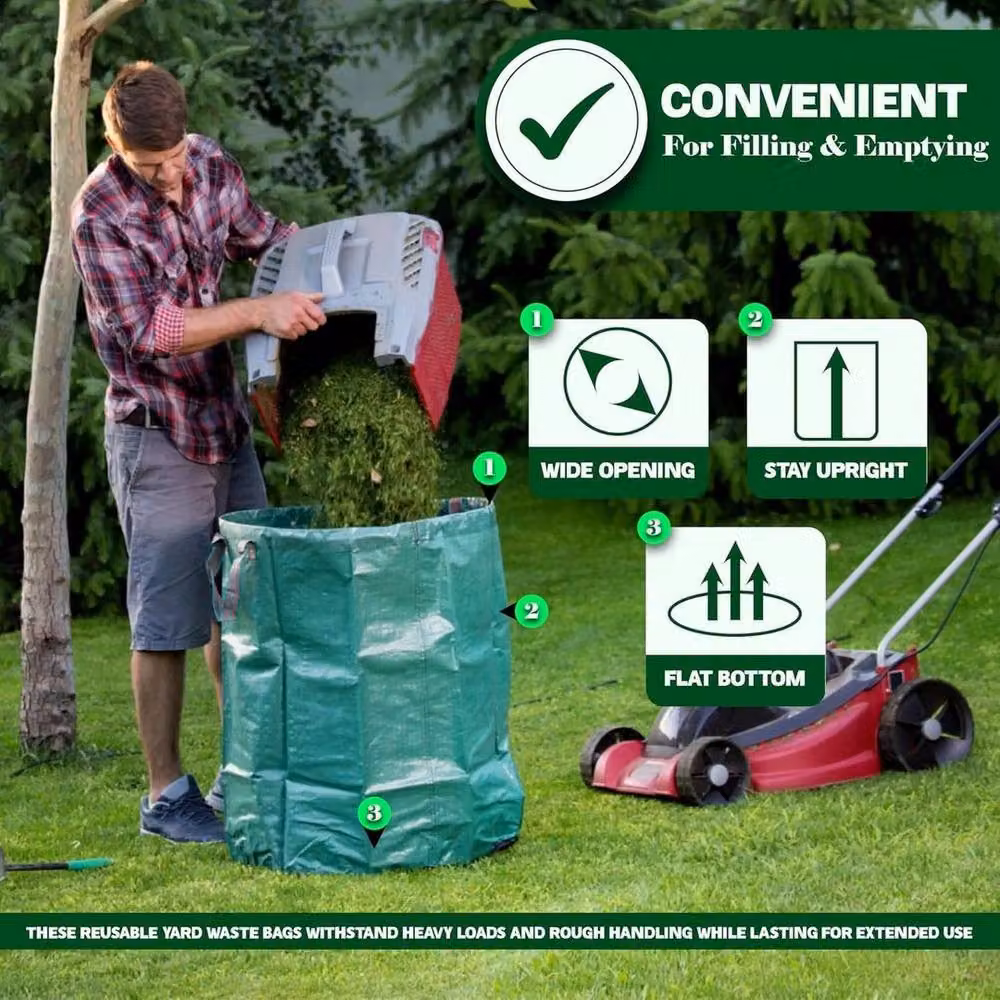 SPETLEK 2x 500L Heavy Duty Large Green Garden Waste Refuse Bags – 4