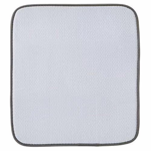 Premier Housewares White Absorbent Dish Drying Mat and Quick-Dry Kitchen Sink Pad