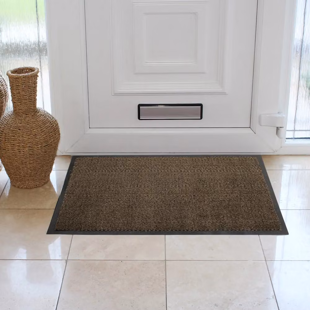 JVL Commodore Heavy Duty Barrier Door Mat, Brown and Black, W: 60 cm, D: 80 cm – 5