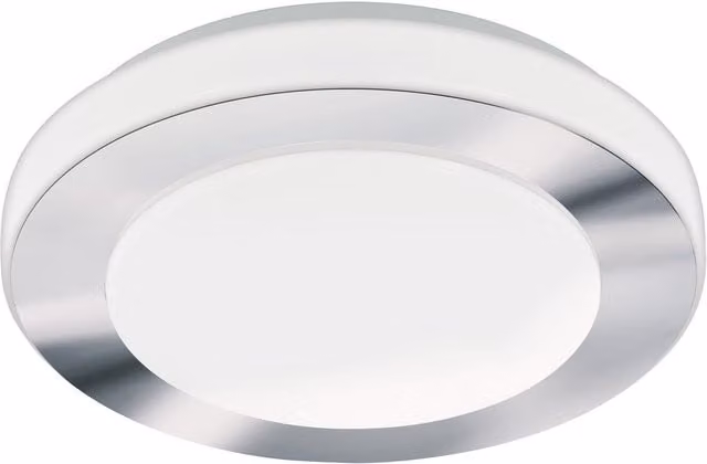 Loops LED Wall and Ceiling Light in White and Chrome with Warm White Glow