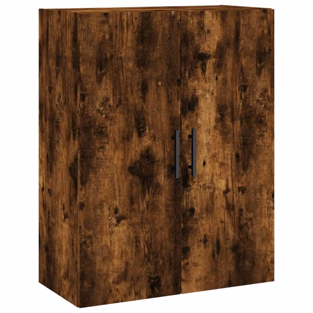 Berkfield Home Set of 2 Wall Mounted Smoked Oak Cabinets in Brown, W/D/H: 69.5 x 34 x 90 cm – 3