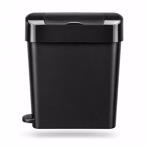 ProKleen Black Sanitary Waste Bin with Foot Pedal, 22L, H 55.0 x W 34.0 x D 15.0 cm – 7