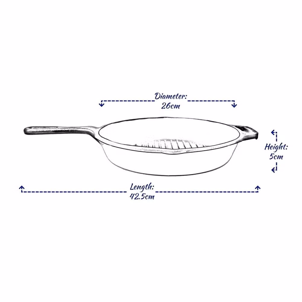 Nordara Black Cast Iron Grill Pan – 2