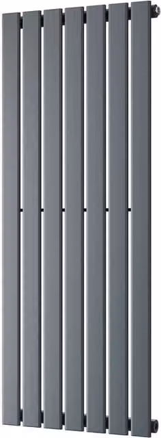 Typhoon Anthracite Designer Single Panel Wall Radiator, W: 120 cm, H: 47.6 cm