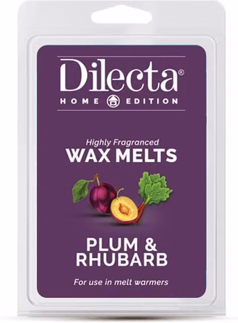 Dilecta Scent Highly Fragranced Wax Melts Plum and Rhubarb Purple
