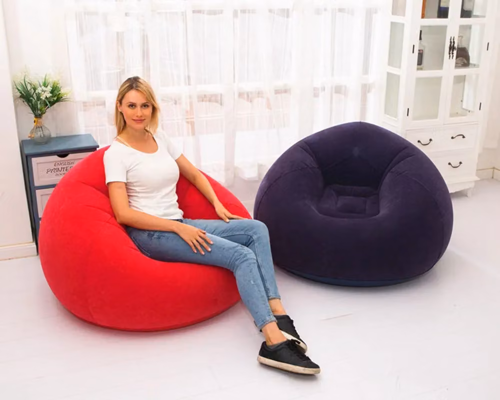 Leaper Foldable Inflatable Casual Sofa in Orange – 3