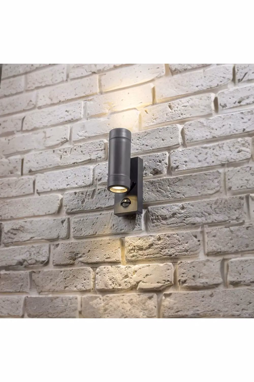 CGC Lighting Valentine Dark Grey Outdoor Double Wall Light with PIR Motion Sensor and Up and Down Lighting – 6