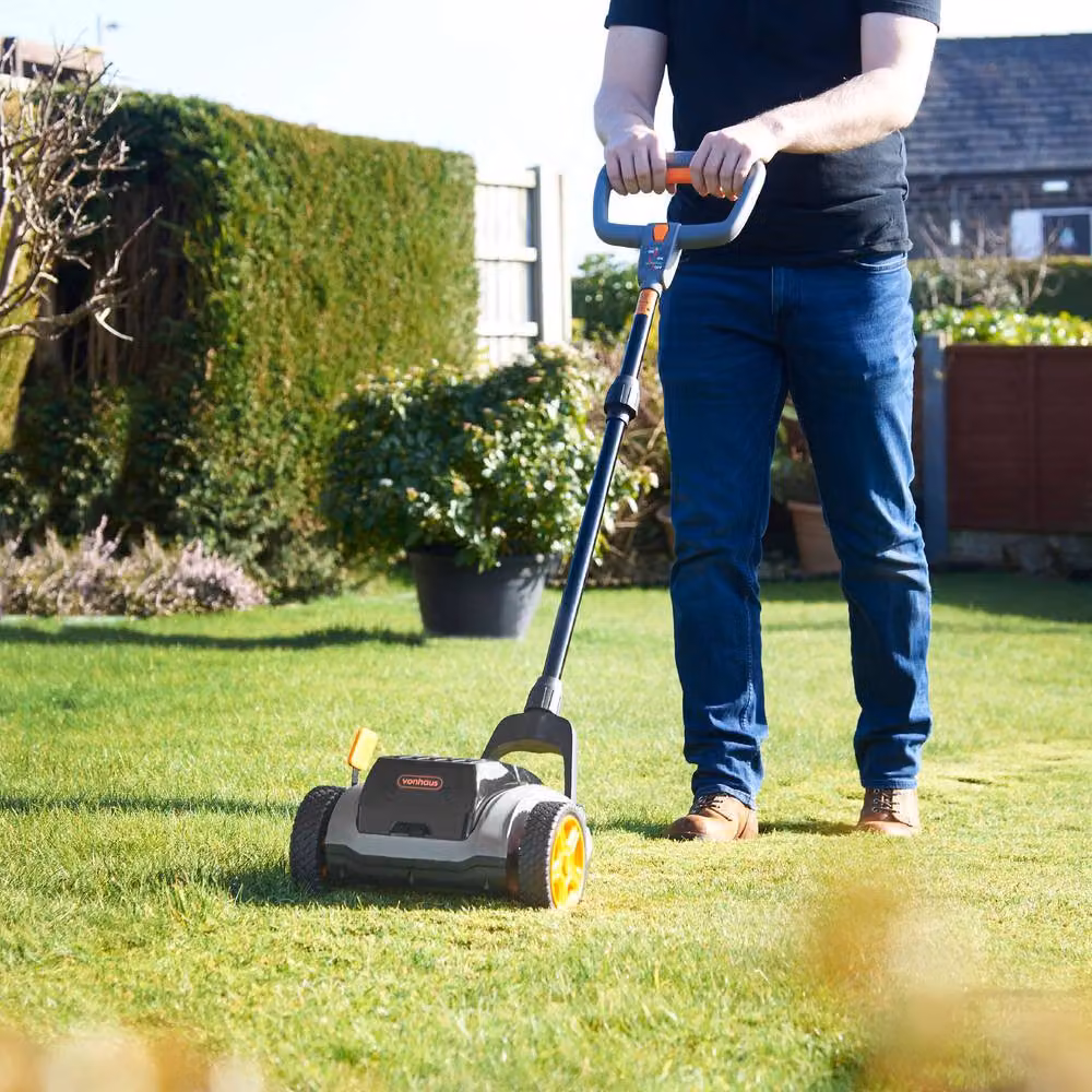 VonHaus 18V Cordless Lawnmower in Grey with Rechargeable Battery – 5