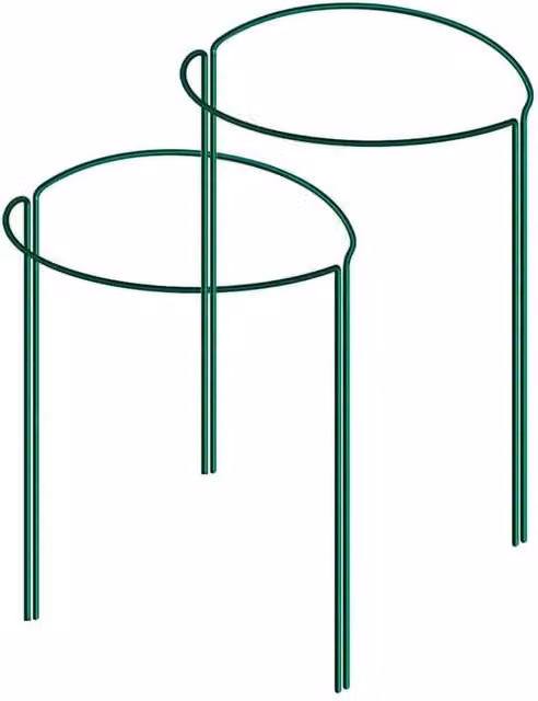 Marco Paul Green Metal Garden Plant Support Stakes, 3 Pack – 1