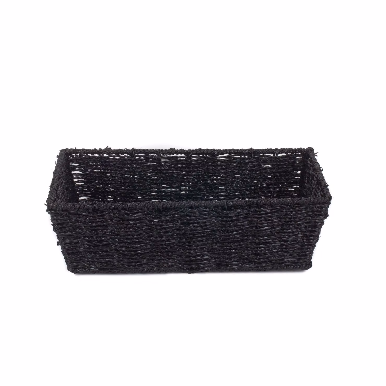 Red Hamper Rectangular Paper Rope Tray in Black or Red, Diameter: 26 cm – 2