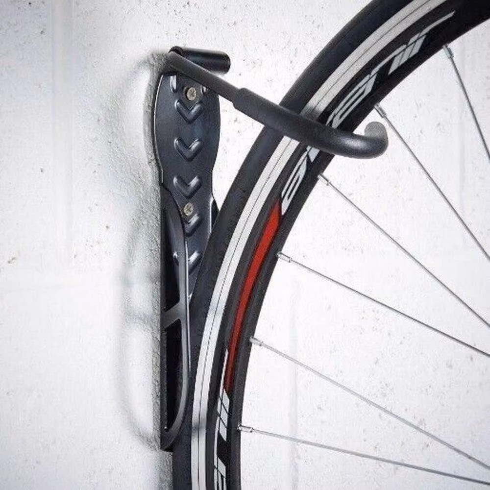 Hinsinc 3-Piece Wall Mounted Bike Hook Storage Rack in Black, W: 1000 cm, H: 52 cm – 2