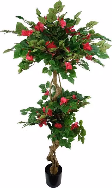 Pink Japanese Artificial Silk Bougainvillea Tabletop Tree