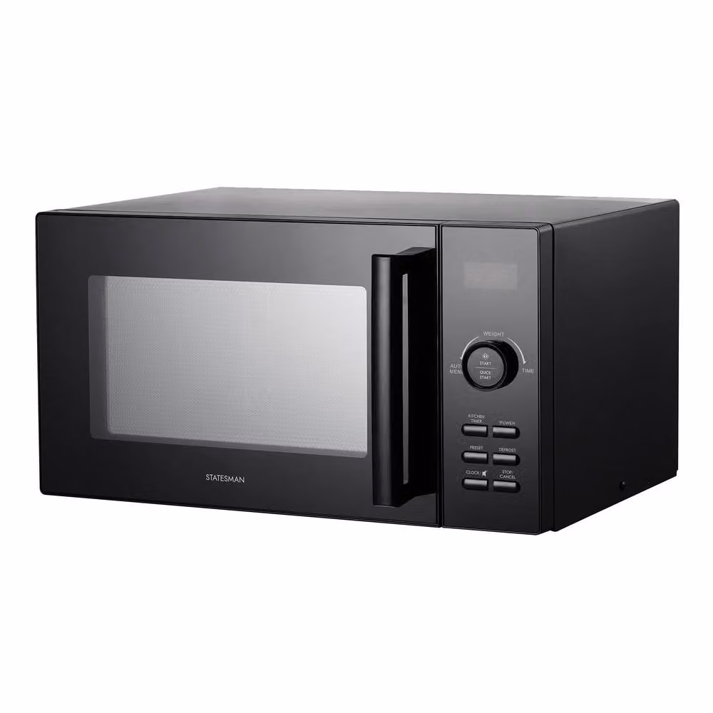 Statesman 23L 900W Digital Solo Countertop Microwave in Black – 2