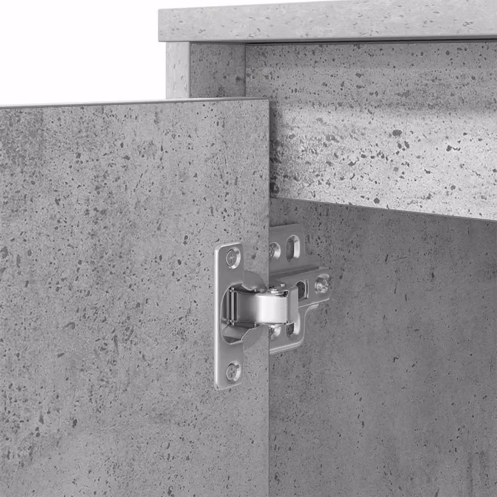 Berkfield Secretary Desk in Concrete Grey, W/D/H: 120 x 42 x 76 cm – 3