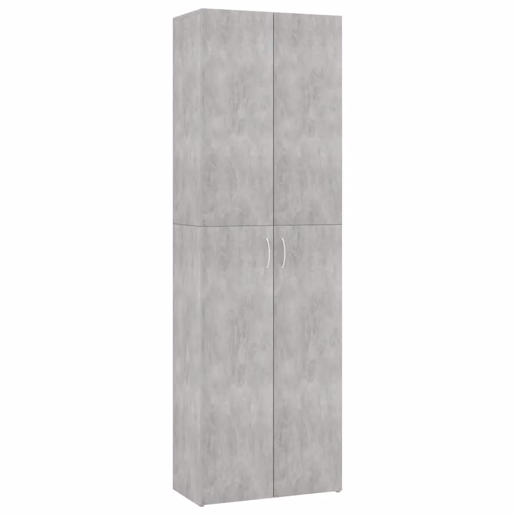 Berkfield Home Office Cabinet in Concrete Grey, W/D/H: 60 x 32 x 190 cm – 2