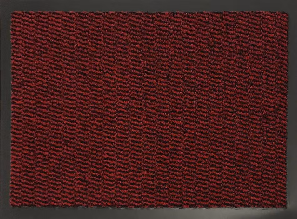 Desire Rugs Red Non-Slip PVC Dirt Trapper Entrance Mat with Rubber Edges, W: 60 cm, D: 90 cm – 2
