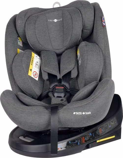 Cozy N Safe Apollo i-Size 360 Rotation Child Car Seat, Grey