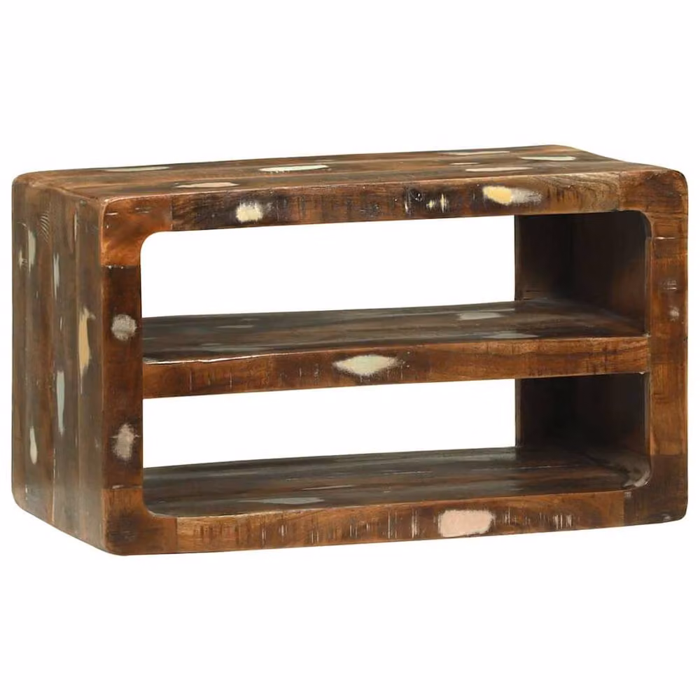 Berkfield Home Rustic Reclaimed Solid Wood TV Cabinet in Brown, W/D/H: 60 x 32 x 36 cm – 2
