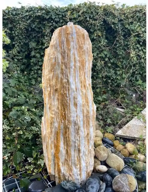 Buttercup Farm Riveria Monolith Water Feature with Pump, Light, Reservoir and Grid in Multicolour