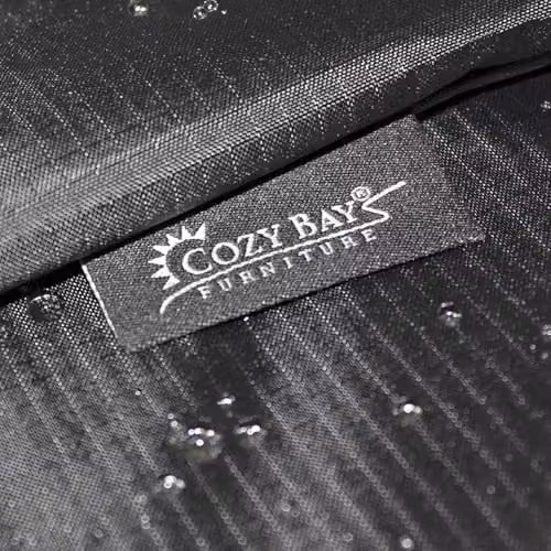 Cozy Bay EZBreathe Rectangular Coffee Table Cover in Black - Weather Resistant Outdoor Furniture Protector with Breathable Membrane Technology – 2