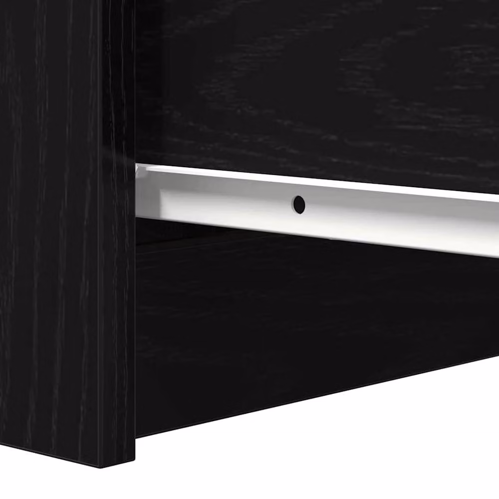 Berkfield Home Modern Sideboard with Drawers in Black Oak, W/D/H: 37.5 x 35 x 99 cm – 5