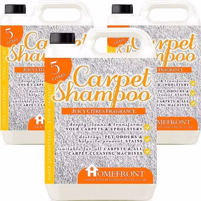 ProKleen Citrus Carpet Shampoo for Stain and Odour Removal, White, 3 Pack