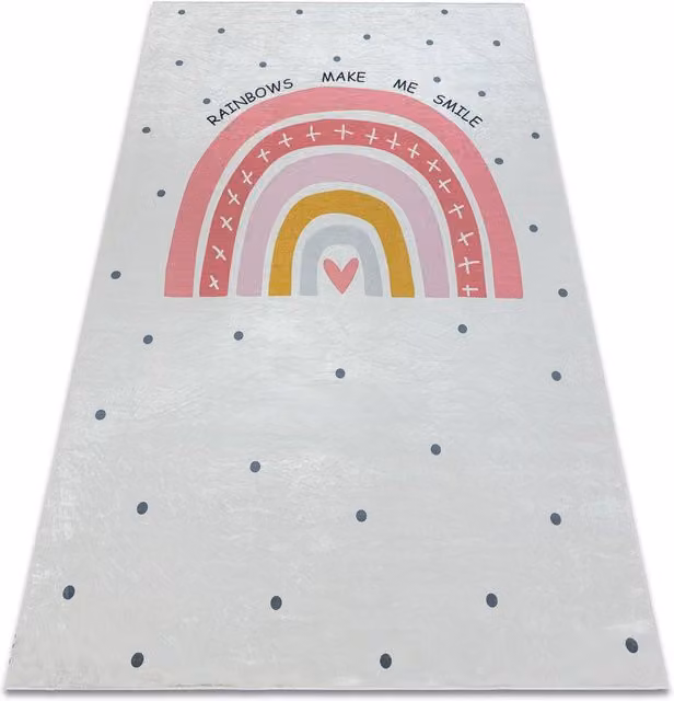 RugsX Bambino Kids Motif Rug in White, W/D/H: 120 x 170 cm
