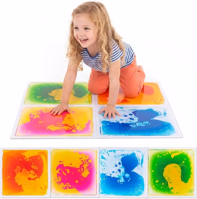 COSTWAY 6 Piece Multicolour Foam Sensory Floor Tiles for Toddlers