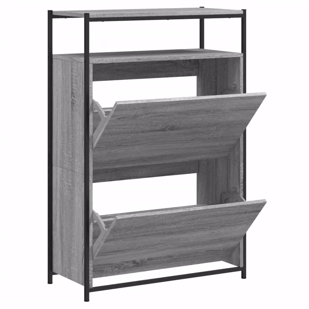 Berkfield Home Grey Sonoma Shoe Cabinet W/D/H: 75 x 34 x 112 cm – 2
