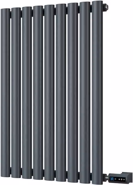 Omeara Anthracite Single Panel Horizontal Electric Radiator with WIFI and App Control