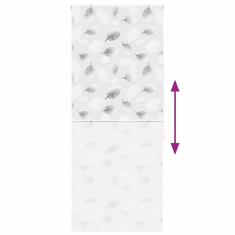Berkfield Home Grey Shower Roller Blind, W: 100 cm, H: 240 cm