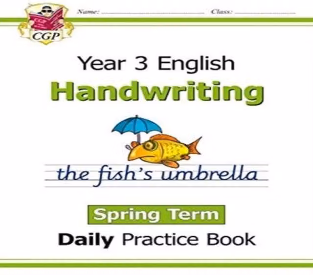 CGP Books KS2 Year 3 Daily Handwriting Practice Book, Spring Term, Multicolour Paperback