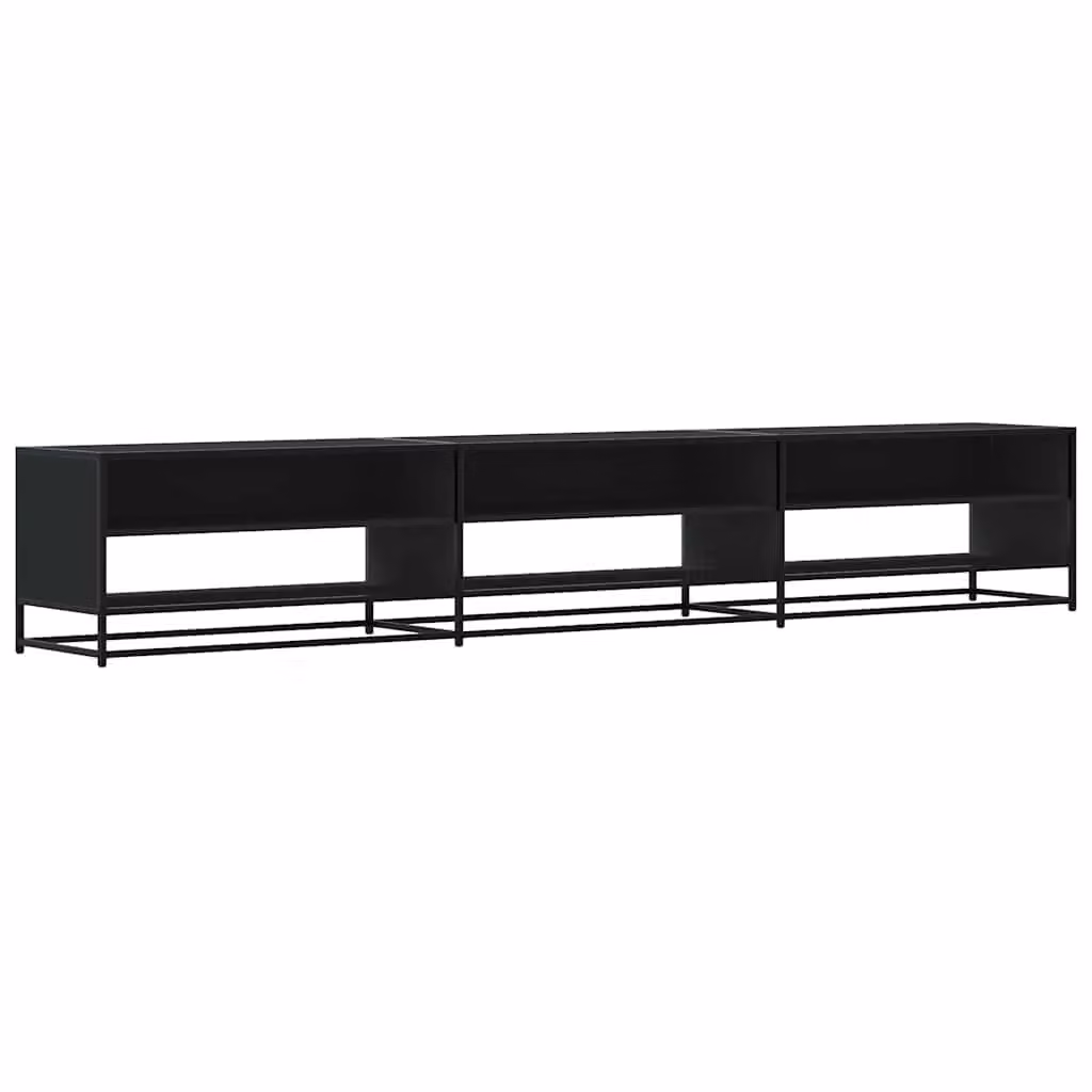 Berkfield Home Industrial TV Cabinet in Black, W/D/H: 270 x 40 x 46 cm – 2