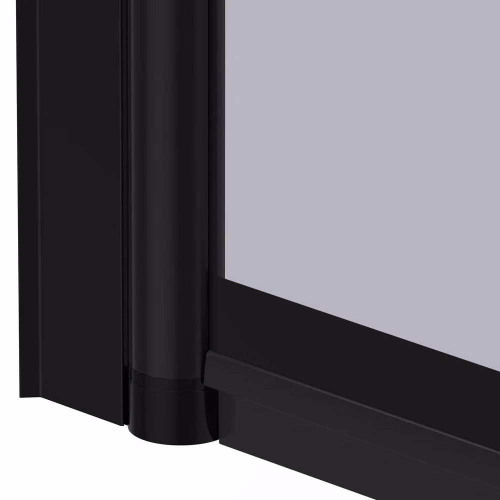 Living and Home Grey Tinted Tempered Glass Pivot Shower Screen, H: 140 cm x W: 79.5 cm – 4