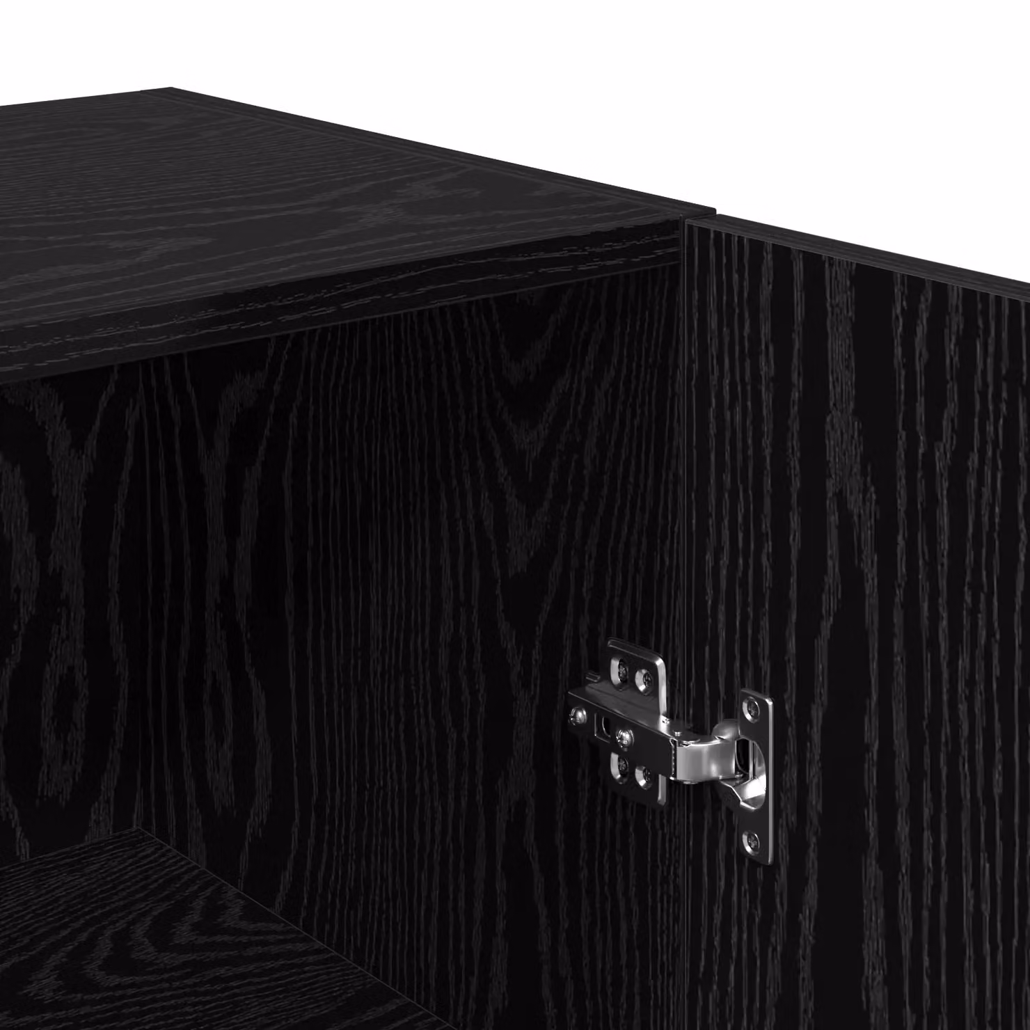 Berkfield Home 4-Piece TV Cabinet in Black Oak, W/D/H: 60 x 30.5 x 30 cm – 4