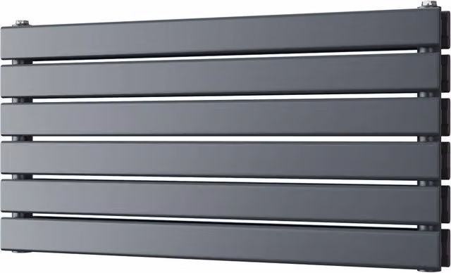 Typhoon Axis Anthracite Steel Double Panel Horizontal Radiator